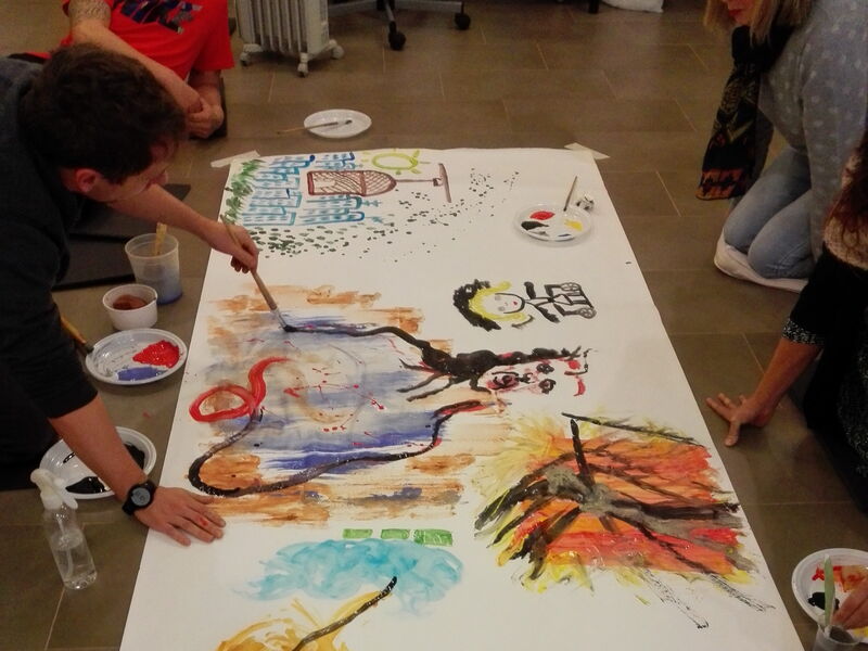 Participant in a themed workshop